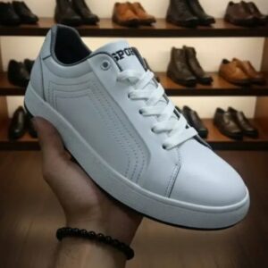 espadrilles cuir blanc (réf. 1163b)