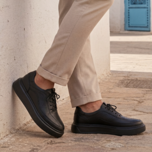 chaussures homme cuir noir (réf. ls01n)