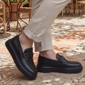 chaussures homme cuir noir (réf. lx01n)