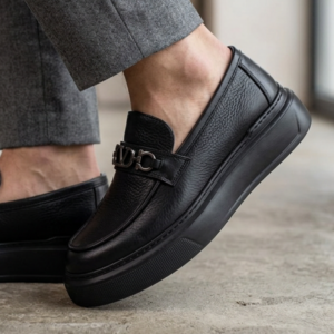 chaussures homme cuir noir (réf. lx01n)
