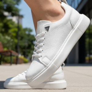 basket sport chic blanc cuir (réf. m1005b)