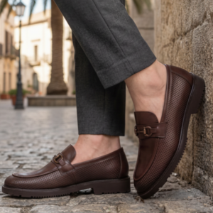 chaussures homme 100 % cuir marron (réf. 480m)
