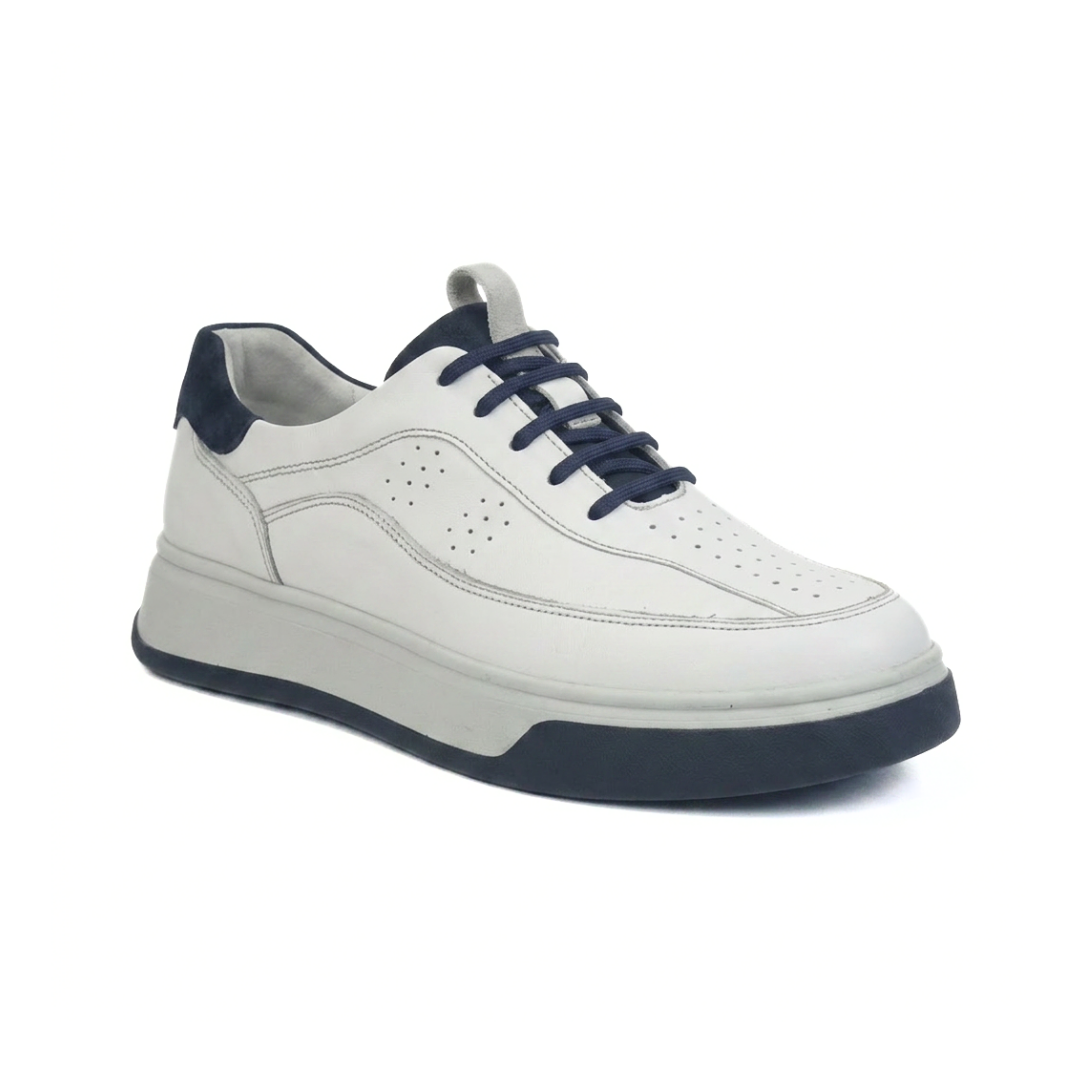Chaussures homme 100 % CUIR Blanc (réf. LS01B)