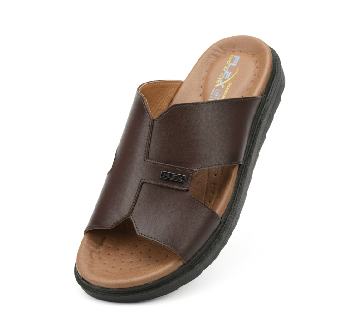 mule pour homme orthopÉdique 100 % cuir marron wisky (ref. f1002mw) copier