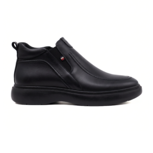 boots sport chic noir cuir (réf. 1076n)