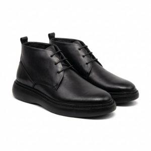 boots chic noir cuir (réf. 1025n)