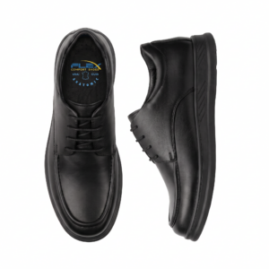 chaussures homme orthopÉdique 100 % cuir noir (cf1001n)