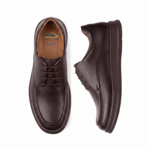 chaussures orthopÉdique 100 % cuir marron (cf1001m)