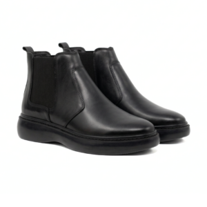 boots chic noir cuir (réf. 1022n)