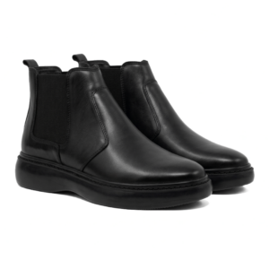boots chic noir cuir (réf. 1022n)