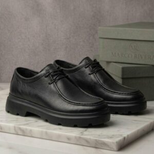 chaussure pastel noir cuir (réf. 1030n)